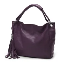 2017 mode haute qualité femmes sac à main PU sac en cuir gland femelle épaule messenger sacs lady fourre-tout bolsas