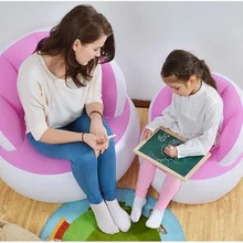 Цвет для взрослых детей милый креативный Флокирование спинка дивана, родители, соответствующие надувной мешок, кресло, дизайн оболочки стул