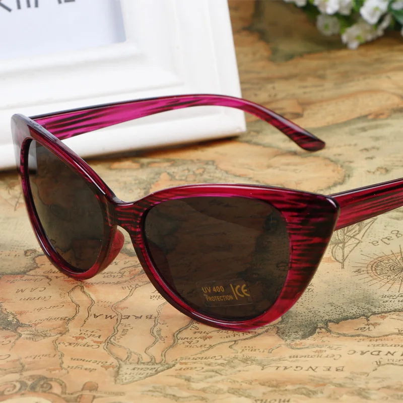 

Fashion Sexy Cat Eye Sunglasses Women Brand Retro Vintage UV400 Sun Glasses For Women 10 Color Lunettes De Sol Feminino