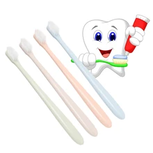 4pcs Adult Toothbrush Soft Bristle Toothbrush Tip Portable Oral Care Teeth Cleaning Whitening Brush