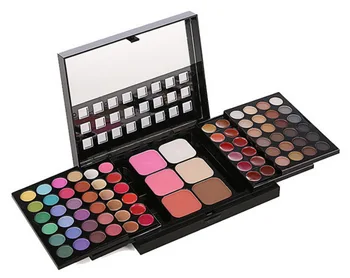 

by DHL 20pcs 78Color Eyeshadow Palette Set Make up 48 Eyeshadow + 24 Lip Gloss +6 Foundation face powder/Blush Makeup Kit tools