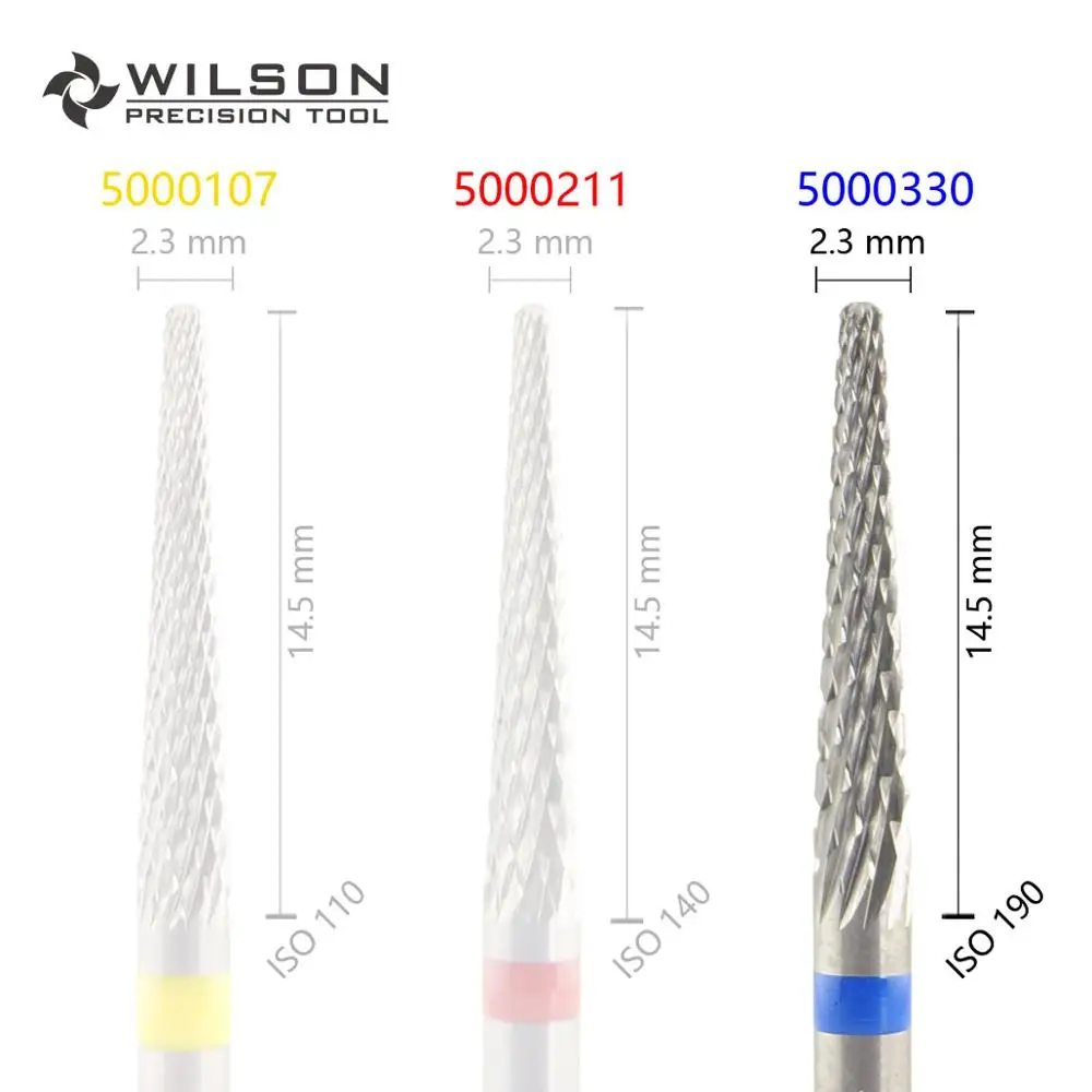 Коническая форма iso 201 023 Cross Cut HP WILSON Tungsten твердосплавные зубные лабораторные боры