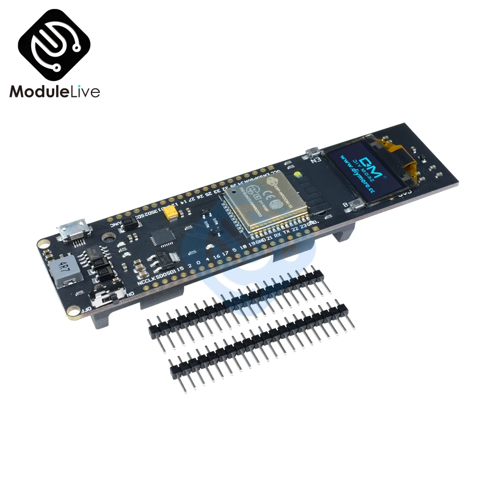 

ESP32 ESP-32 ESP8266 0.96 Inch 0.96" Blue OLED Display 18650 Lithium Battery WiFi Bluetooth Development Board CP2102 Module