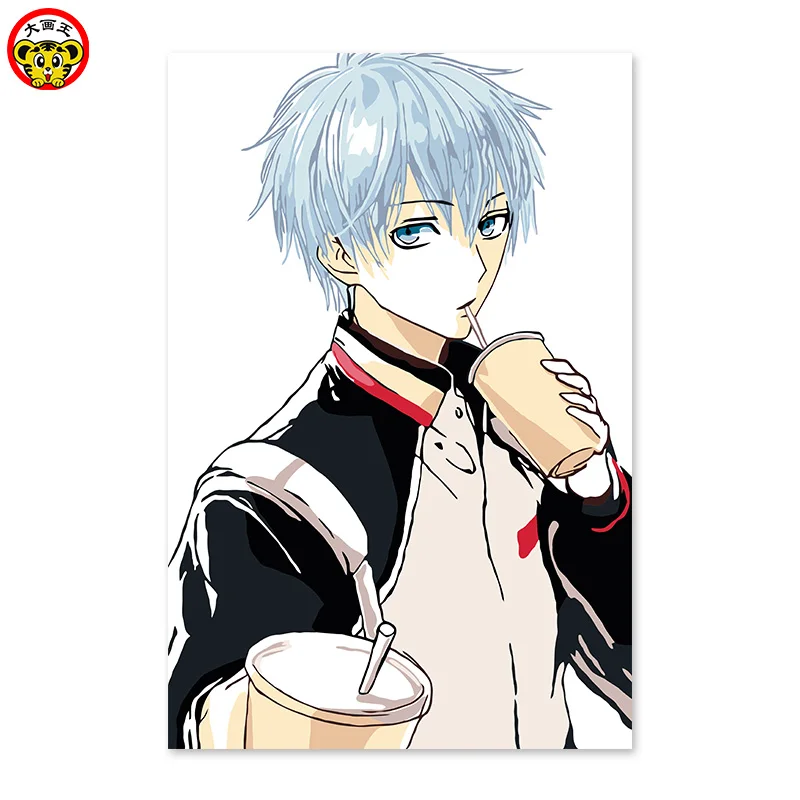 

painting by numbers art paint by number The second element to take drinks, handsome boys, popular, DIY digital painting, anime,