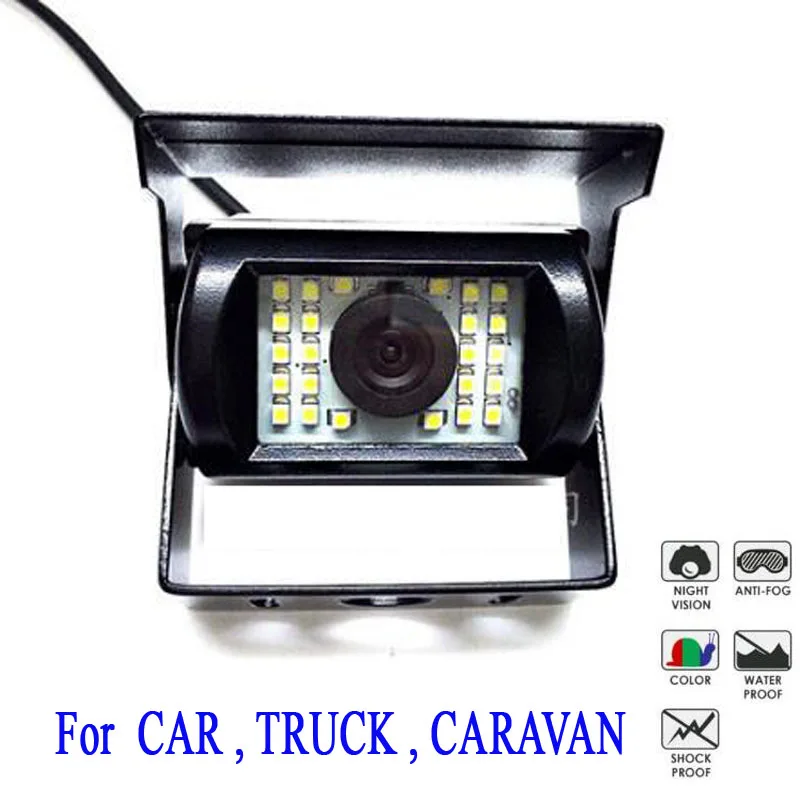 

DC 12V - 24V Waterproof Color Ccd Backup Parking Kit Camera for Car Bus Truck RV IR Rear View Camera Parking assistance