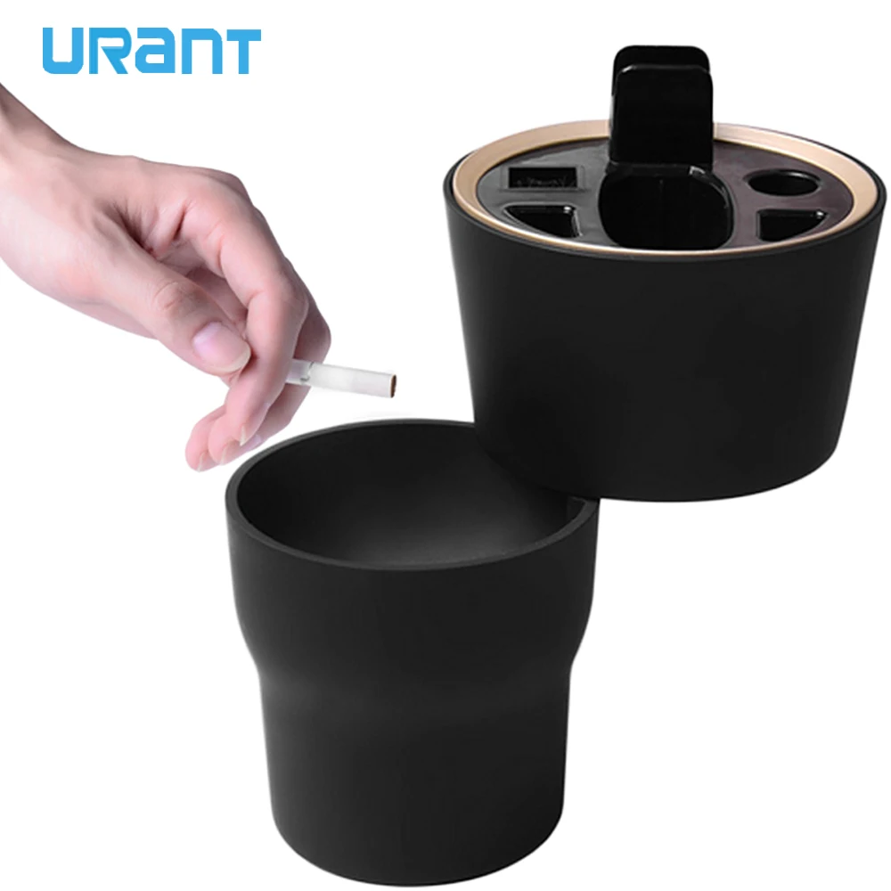 

URANT ABS Multifunctional Charger for IQOS iqos 2.4Plus Ashtray Design Universal Car-charger with Cleaning Brush or USB Charging