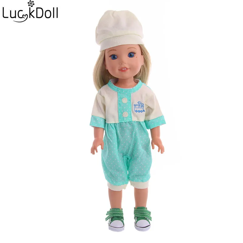 

LUCKDOLL Beautiful Handmade Suit Three Piece Clothes For 14.5 Inch Doll Accessories For Dolls