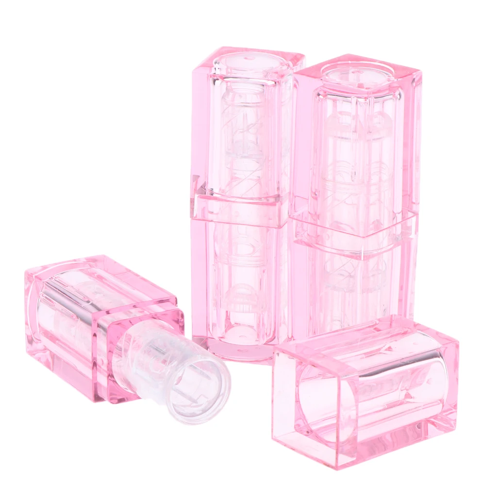 Clear Lip Balm Empty Container Tubes, Transparent, Pack of 3