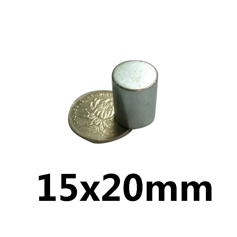 1 шт неодимовый магнит 15x20 мм N35 Малый диск Круглый очень сильные магниты 15*20 мм Мощный редкоземельные магнит с 15x20 мм