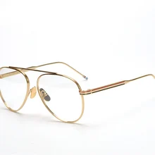 Нью-Йорк Thom бренд Круглый лягушка очки с винтажной оправой кадров Для мужчин Для женщин Clear очки с линзами для рецепт очки TB118