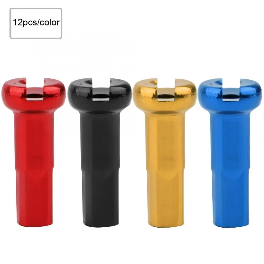 12PCS Bike Spokes Cap Aluminum Alloy Mountain Bike Spoke Cap Protective