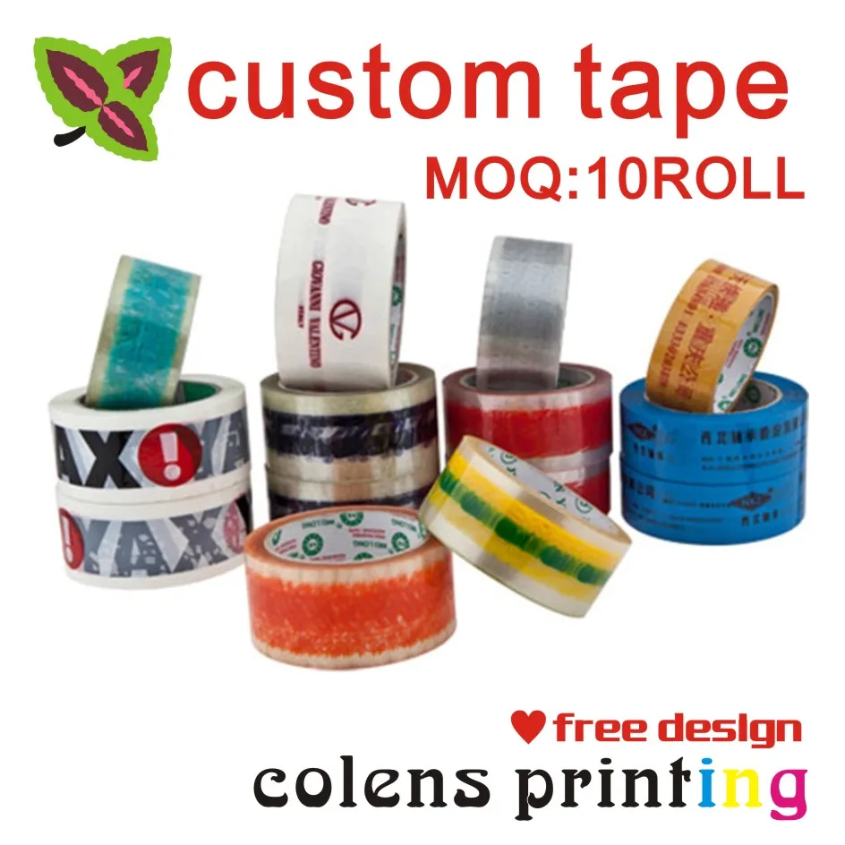 

custom adhesive tape with logo/colorful adhesive ribbon/ warning carton clear sealing tape ribbon print 45mm x100M