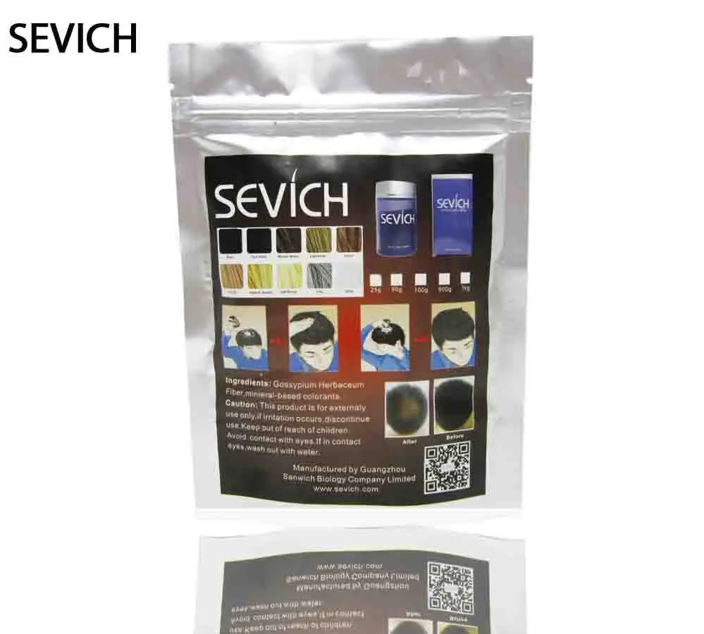 OEM Private Label SEVICH Hair Fiber Powder Keratin Fibers Thickening