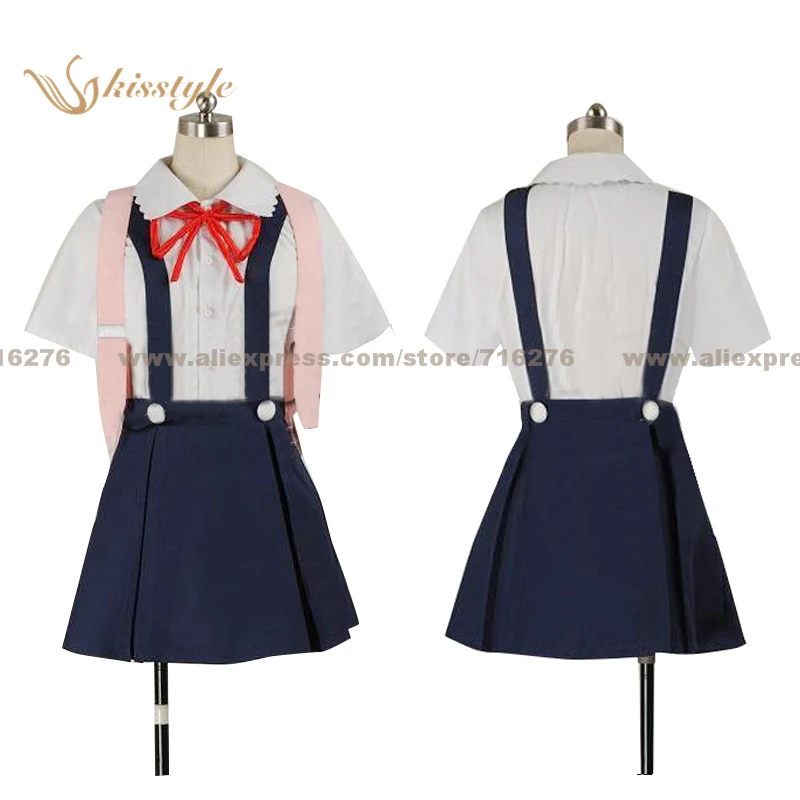 Kisstyle Мода Bakemonogatari Monstory Monogatari Hachikuji Mayoi Униформа с сумкой принимаются на заказ|costume
