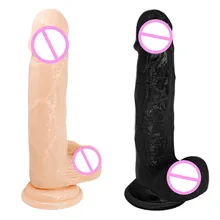 Flesh Color Realistic Dildos Sucker Dick for Women, Practical Jokes Toys Simulation Male Products