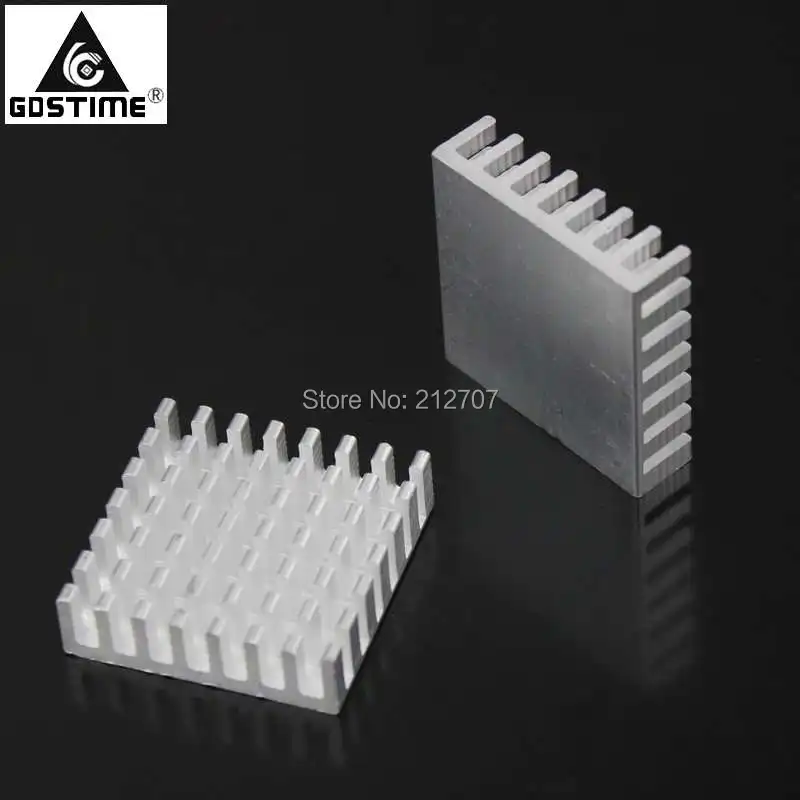500 шт. в партии Gdstime алюминий 28x28x8 мм IC светодиодный фонарь радиатор GD030|heat sink|heatsink