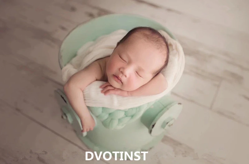 Banheira para o Bebê Acessórios de Tiro Dvotinst Adereços Fotografia Recém-nascido Ferro Criativo Posando Balde Foto Infantil Estúdio 2 Mamãe e Bebê