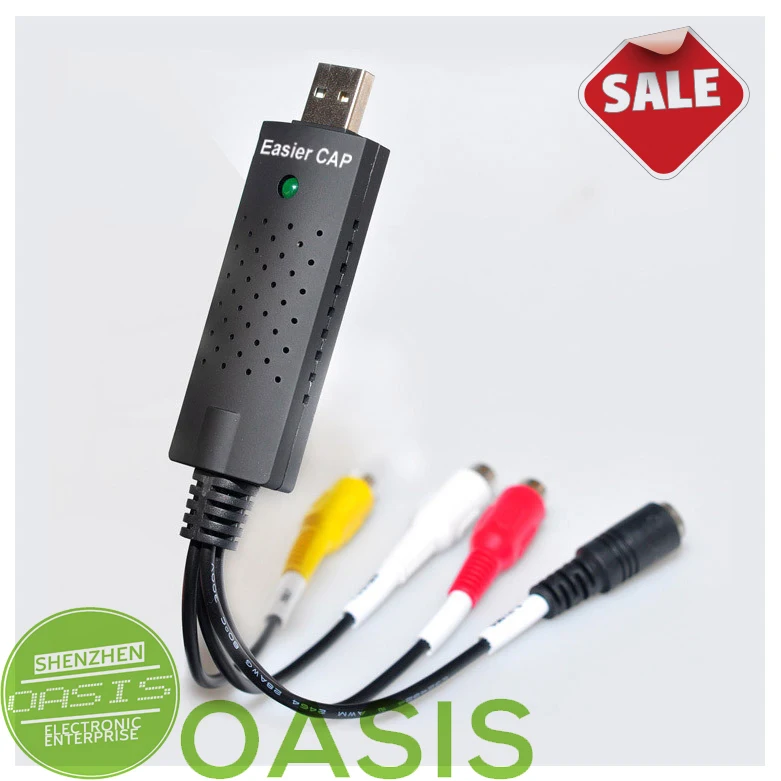 Продвижение цена USB 2.0 легче крышка DC60-007 TV DVD VHS а . в аналоговый сигнал аудио видео