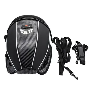 

Motorcycle Tail Helmet Bag Luggage Bag Microfiber Leather Backseat Gas Tank Hangback Back Seat Bags Waterproof Cross Bag 25