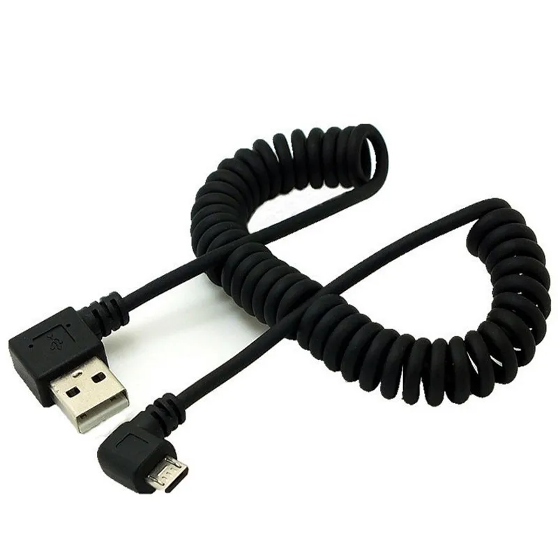 

USB 2.0 Travel Micro USB Charging Spring Data Cable Adapter Charger For Samsung Huawei Xiaomi Android Smart Phones P0.11
