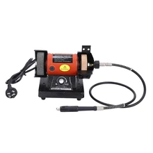 Шлифовальная машина, шлифовальная машина, шлифовальный диск, многофункциональная скорость, Настольная мини шлифовальная машина с гибким валом, шлифовальная машина