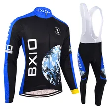 Cycling Long Sleeve Jersey Lycra Sport Wear Men Road Riding Outfits Garments Cycle Team Racing Maillots BXIO BX-0109H055