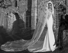 Free Shipping Noble Mermaid Sweetheart Neckline Low Back Court Train Ladies Wedding Dress For Sale With