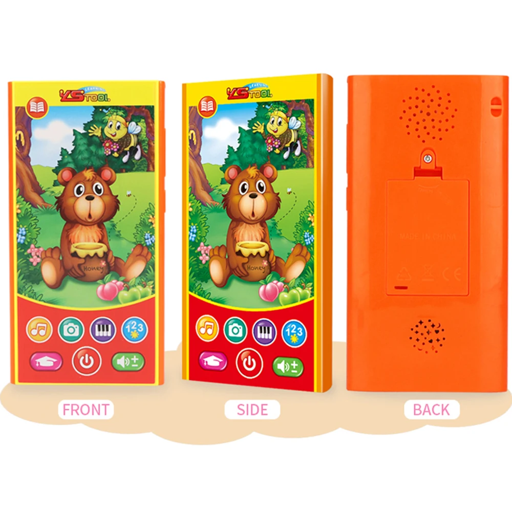 

2018 New Useful Cartoon Bear Honey Learning Smart Phone Toy Kids Puzzle Multifunction Early Education Toy