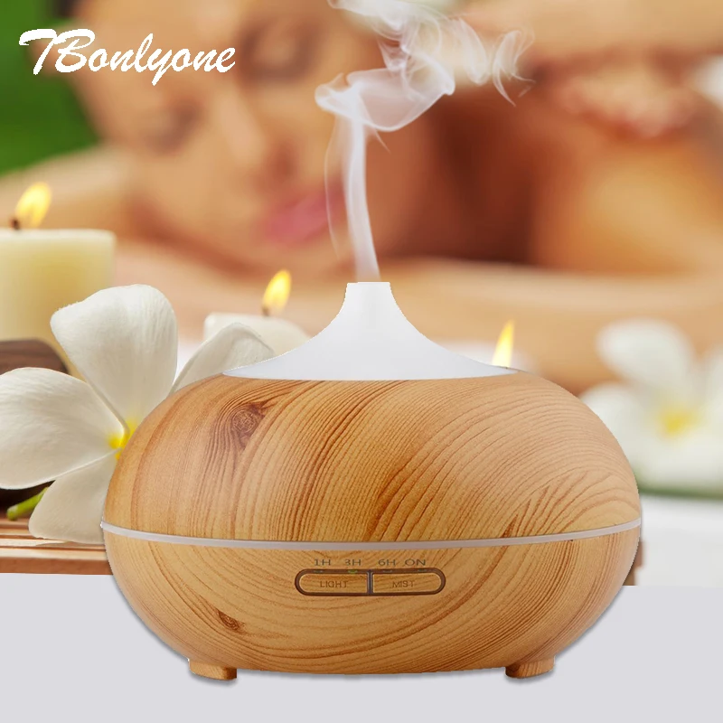 

TBonlyone 300ML colorful air humidifier essential oil diffuser aroma humidifier ultrasonic humidifier aroma diffuser dark wood