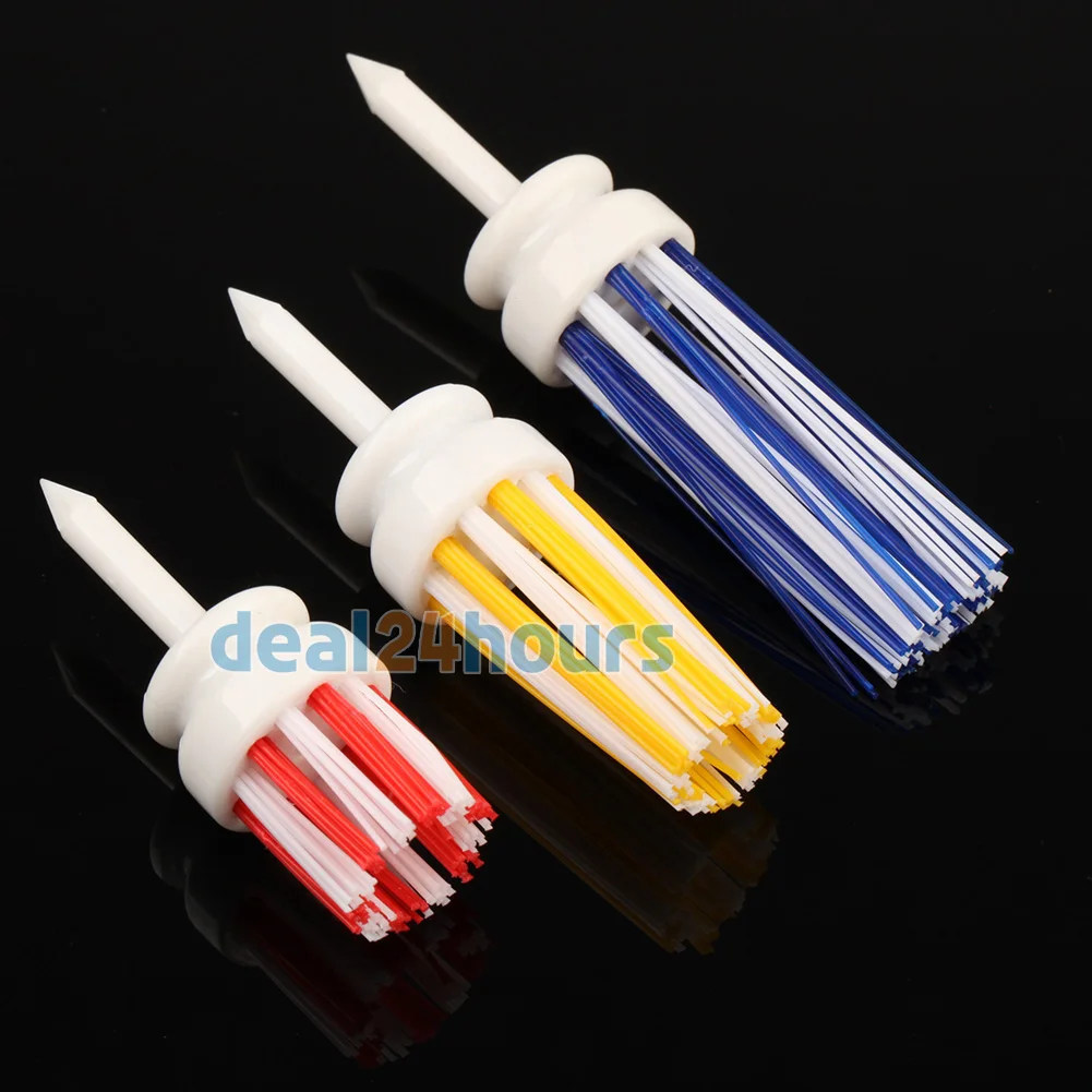 

Pack 3 Colors ( Different Sizes) GOLF TEES BRUSH Driver Training Accessory Tool FREE Shipping