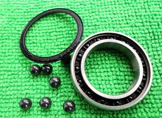 

6803 2RS Size 17x26x5 Stainless Steel + Ceramic Ball Hybrid Bike Bearing