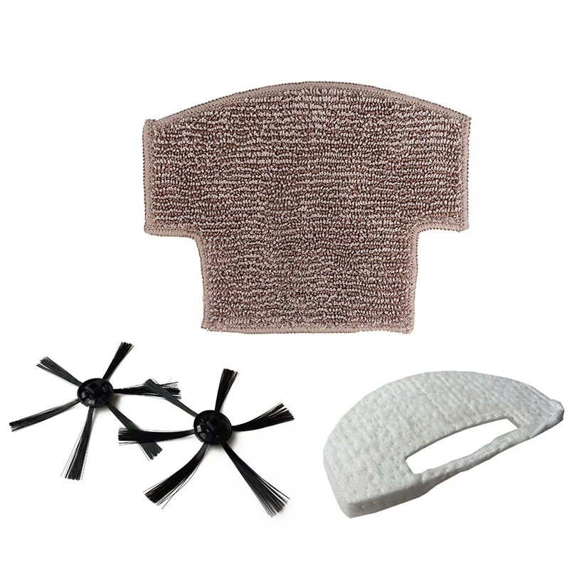 

4Pcs/set Side Brushes Filter Mop Cloth For Isweep S320 Sweeper Vacuum Accessory
