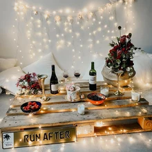 Водонепроницаемый Сказочный свет Рождественские огни Открытый люсис привело decoracion медный провод свет шнура для свадьбы рождественские гирлянды Вечерние