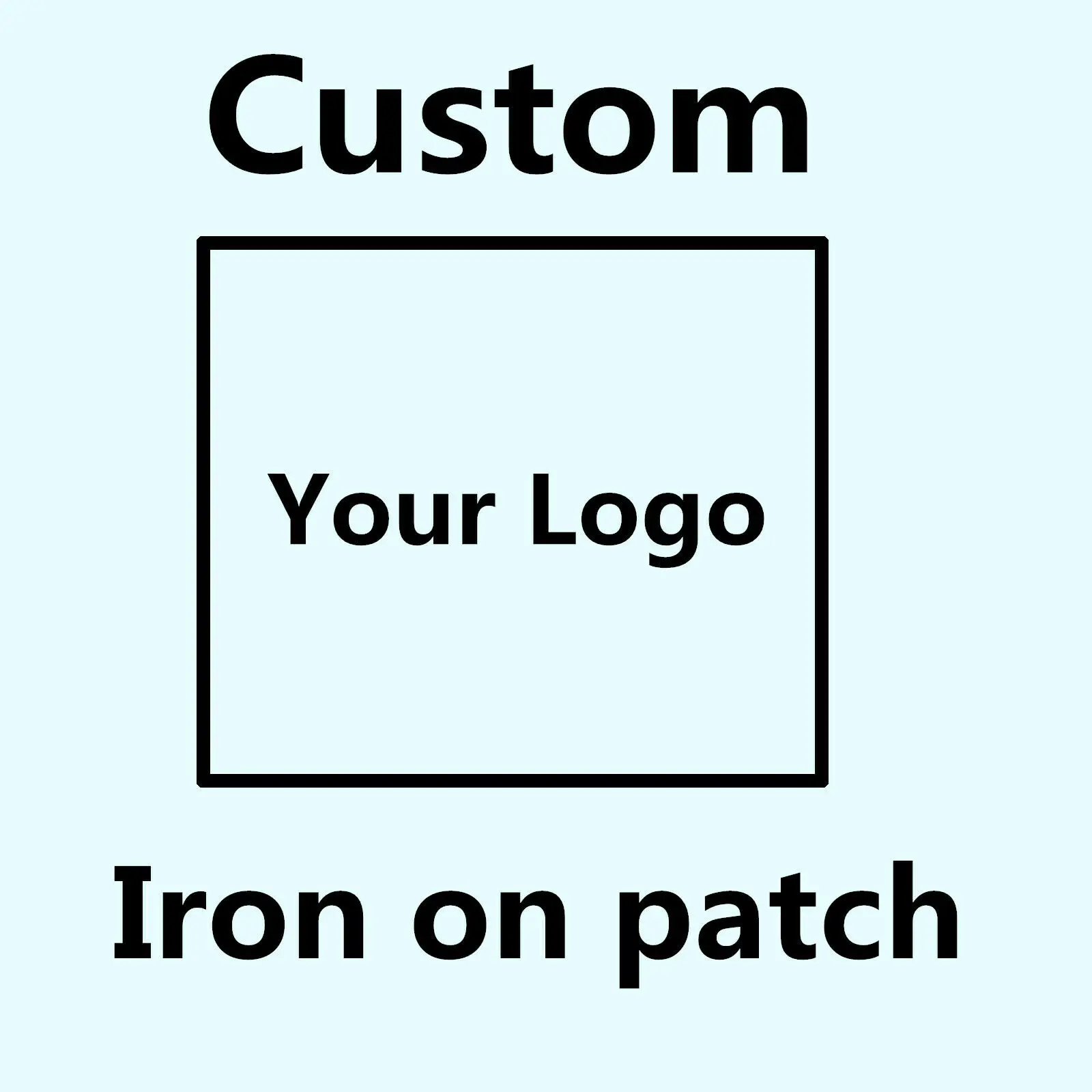 

Custom brand logo patches hot stamping clothing bag iron on patch