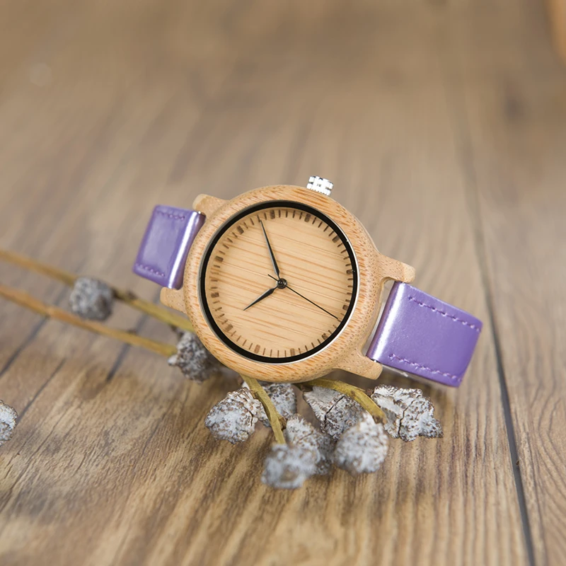 wooden bobo bird watches lady fashion bamboo watch (6)