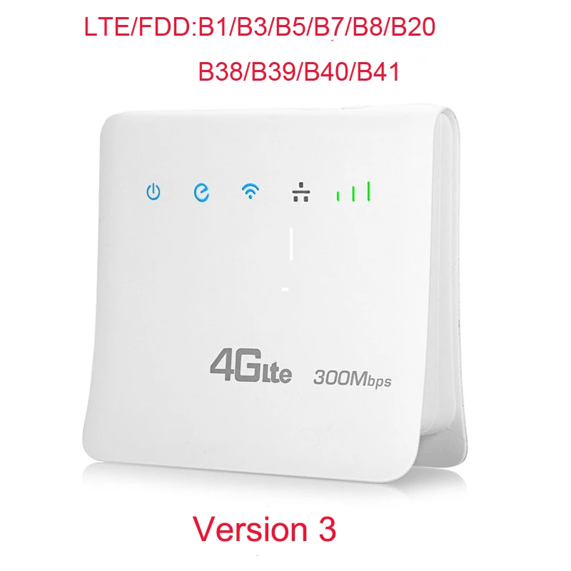 TIANJIE 4G LTE CPE Wifi маршрутизатор ФЗД TDD широкополосный 300 Мбит/с Мобильный маршрутизатор точка доступа беспроводной модем с слотом для sim-карты RJ45 LAN порт - Цвет: Version3