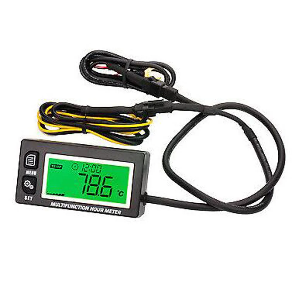 

Waterproof Digital Tachometer Hour Meter Thermometer Multi-function Meter