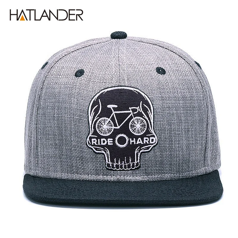 Кепка HATLANDER мужская с вышивкой оригинальная брендовая бейсболка черепом в стиле