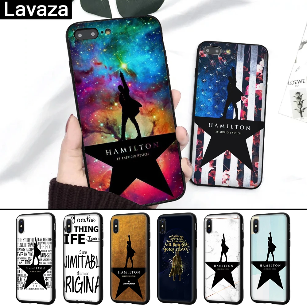 

Lavaza Hamilton Musical Lyrics Coque Silicone Case for iPhone 5 5S 6 6S 7 8 Plus X XR XS Max
