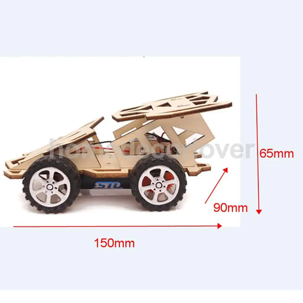  Wood Physics Science Educational Kids Children Car Tank Toy Developmental Model Kit for Early Study Interests Raises