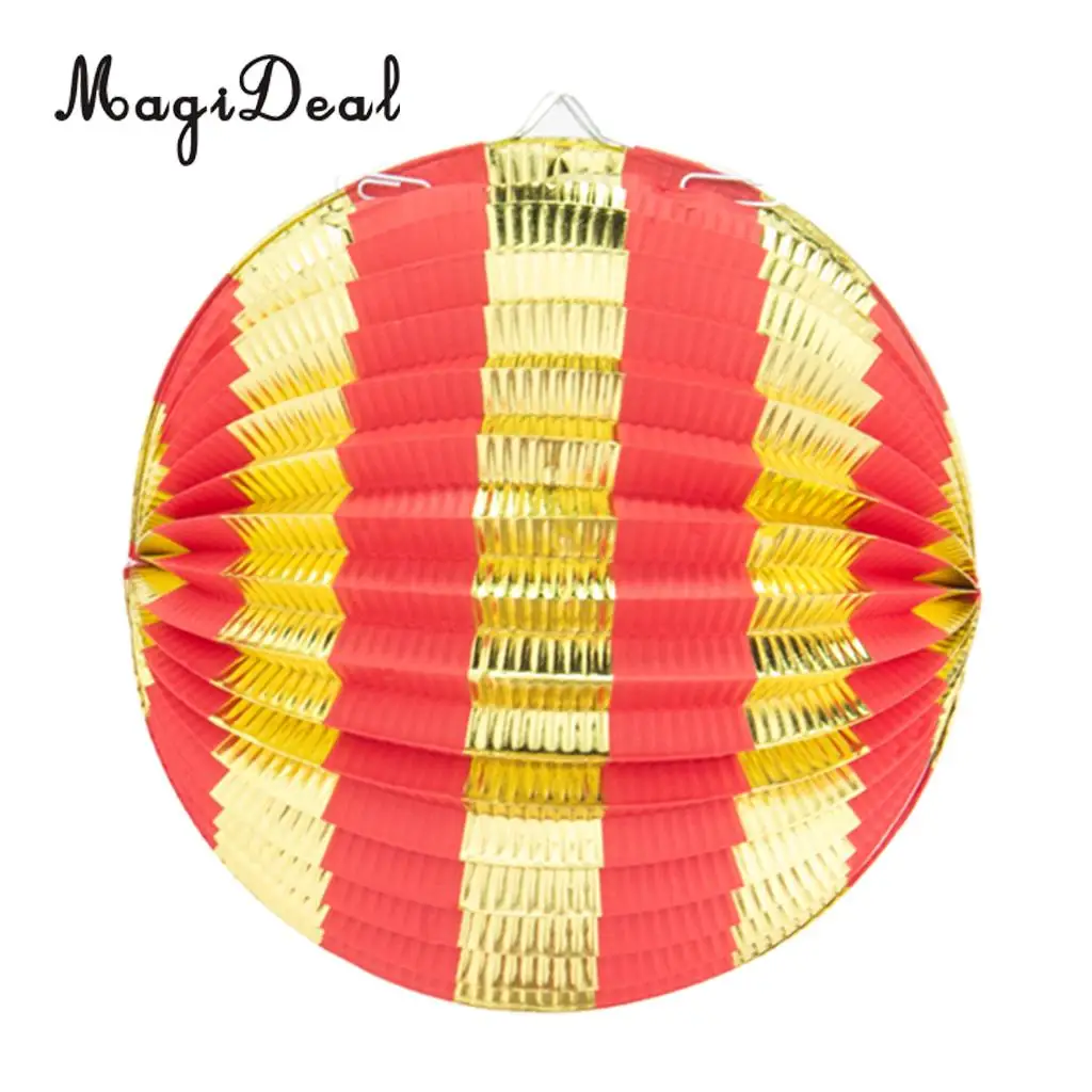 MagiDeal Pack of 3 Round Paper Lanterns for Birthday Bridal Wedding Baby Shower Party Decor Party Holiday DIY Decoration