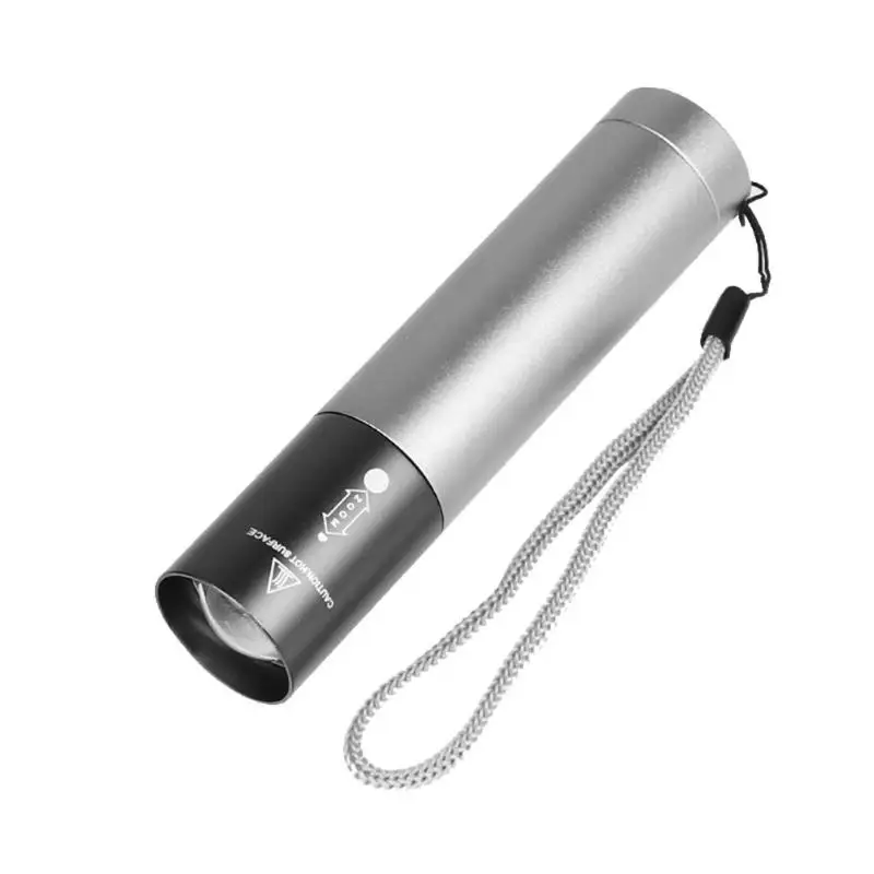 

USB Rechargeable Light Zoom T6 LED Flashlight Waterproof Flashlight Built-in Battery Output Outdoor Night Climbing Light