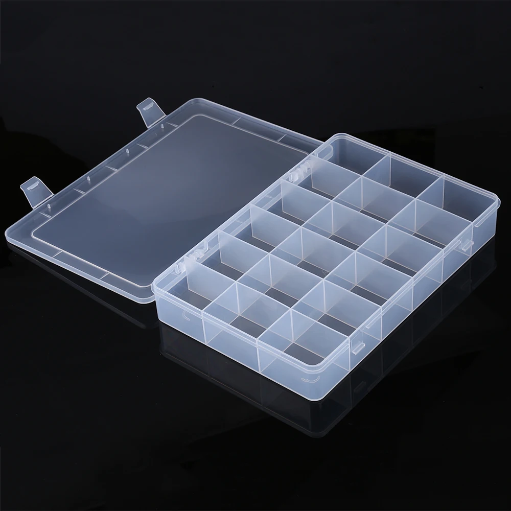 Прозрачный пластиковый ящик для инструментов контейнер электронные компоненты деталей SMD Винт ящик для хранения ювелирных изделий