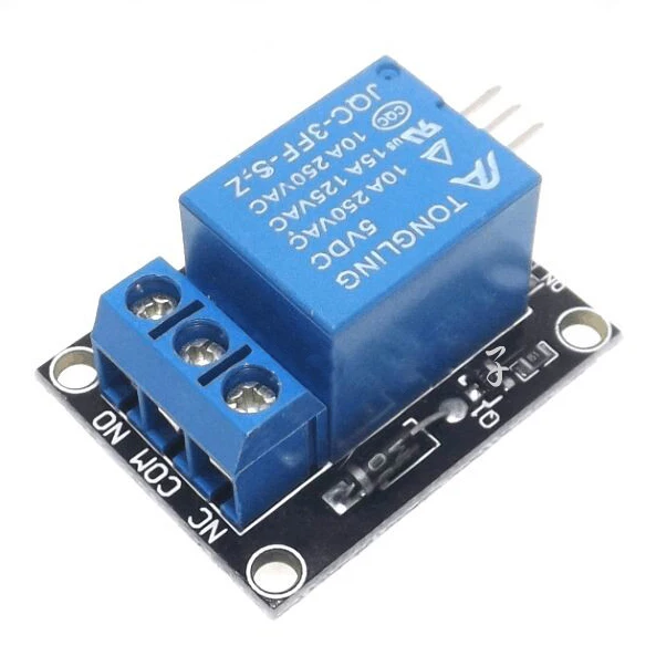 1-pcs-blue-and-black-metal-1-way-relay-module-5V-relay-module-KY-019 ...