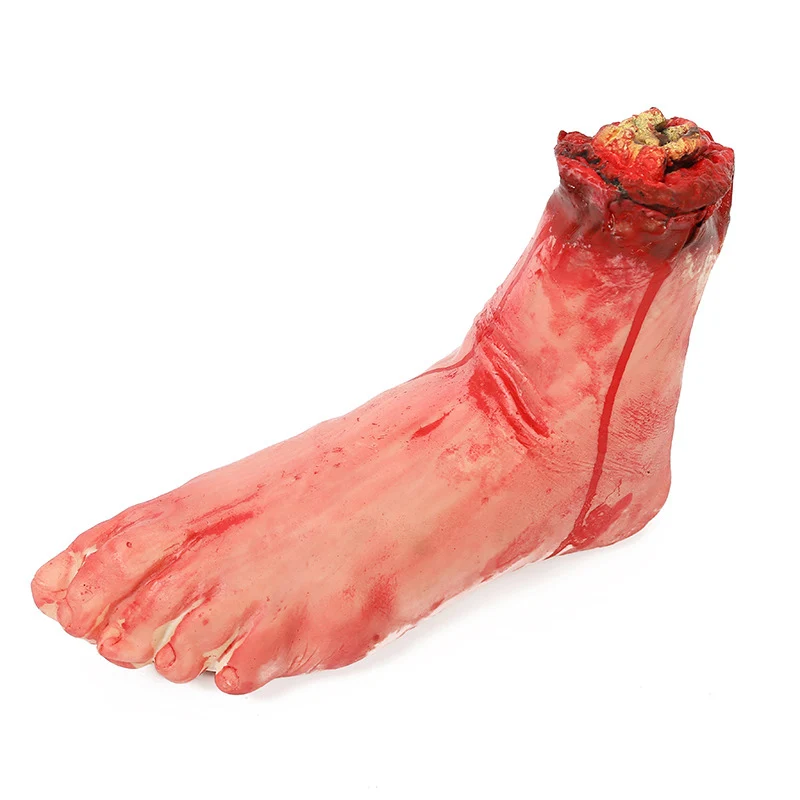 YONGSNOW Horror Halloween Bloody Hand Haunted Party Decoration Fake Finger Leg Foot Heart -Cosplayware Store