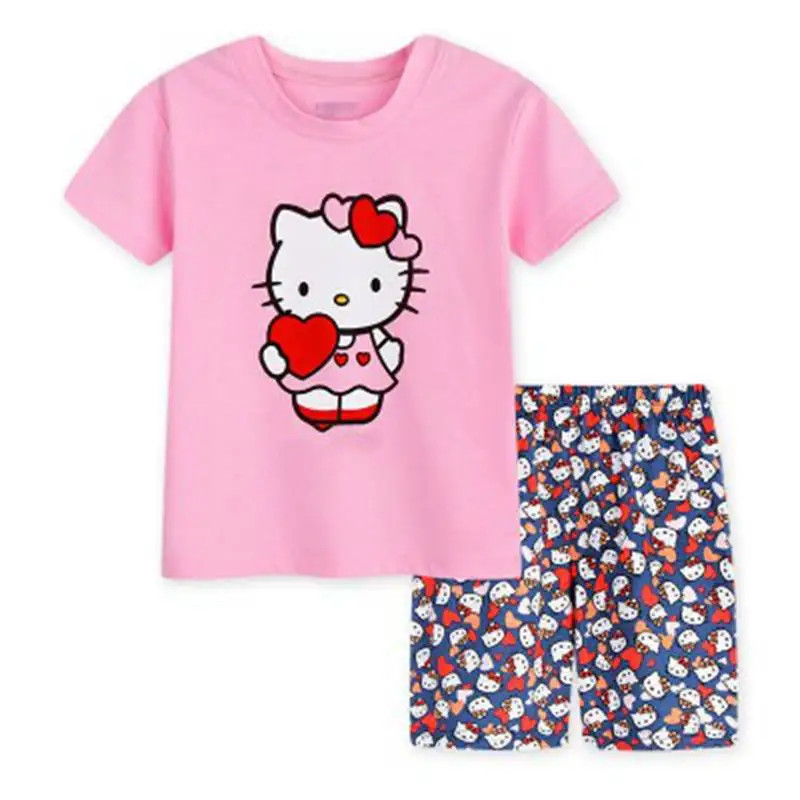 В розницу! Дизайнерский детский пижамный комплект для мальчиков, детские летние пижамы с героями мультфильмов, комплект одежды для маленьких мальчиков - Цвет: at the pictures
