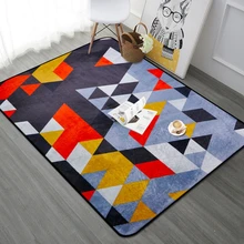 Красочные коврики с геометрическим узором, Противоскользящие коврики для гостиной, спальни, большие размеры, прямоугольные коврики для домашнего декора, детские коврики