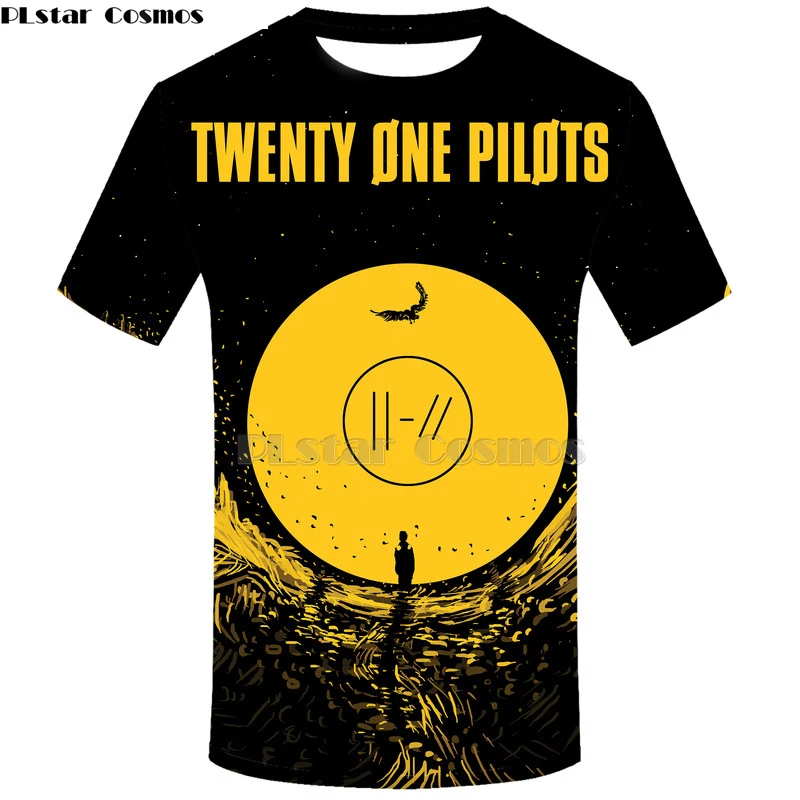 Twenty one pilots t shirt men 3D t shirt harajuku top hip hop man's T-shirt streetwear tops Fashionable mens clothing tshirt-2