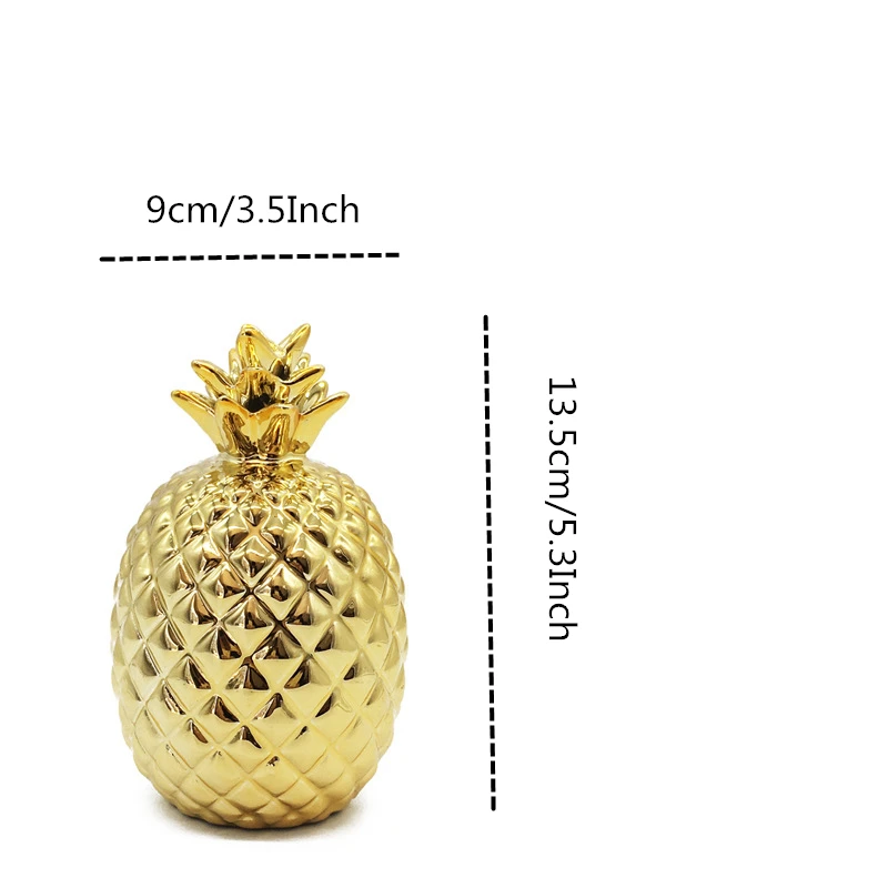 VILEAD 6 стилей керамические ананасы Позолоченные фигурки креативное украшение для фруктов современный минималистичный домашний Декор Аксессуары