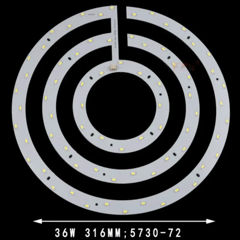 DIY светодиодный потолочный светильник кольцевой светильник-источник 24 Вт 36 Вт светодиодный панельный светильник Теплый Холодный белый модифицированный светильник светодиодный круглый светильник